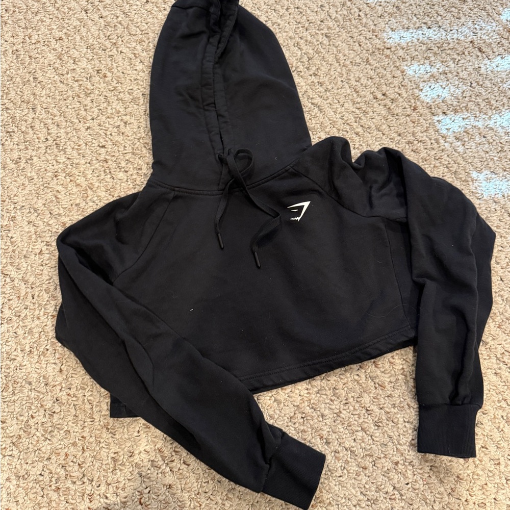 Gymshark Charcoal Hoodie with Drawstrings